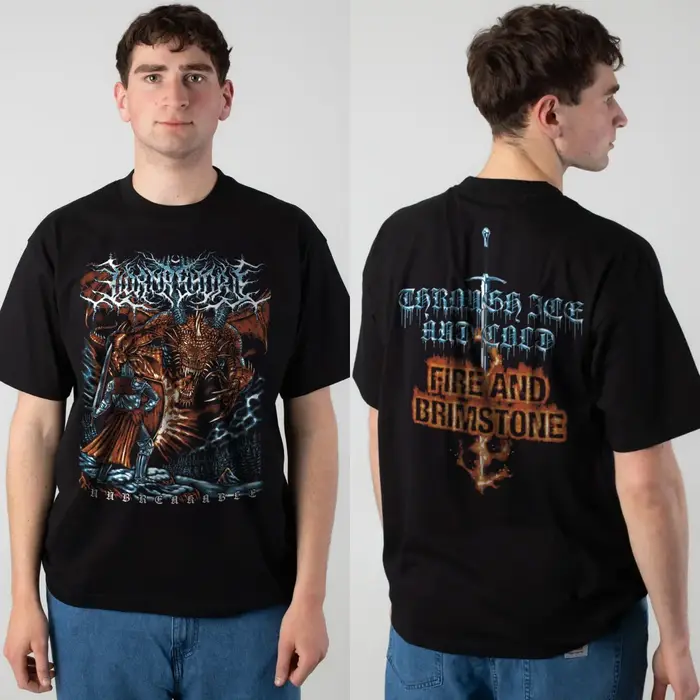 T-shirt en coton graphique rétro Lorna Shore