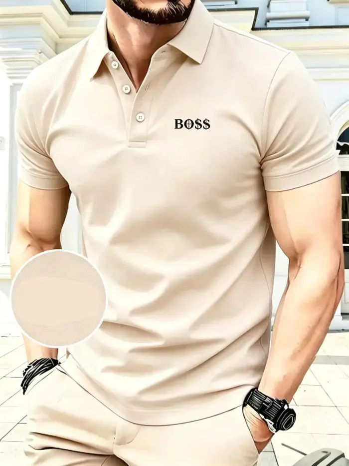 Nouveau polo brodé pour homme