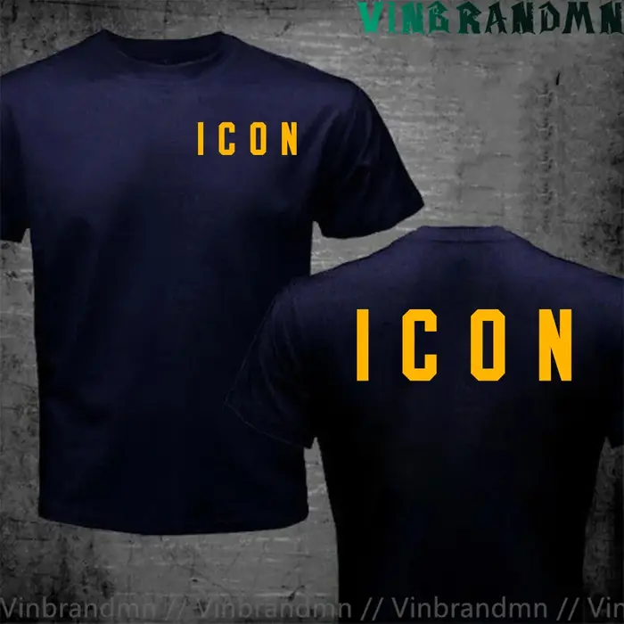 Drôle icône Logo T-Shirt hommes