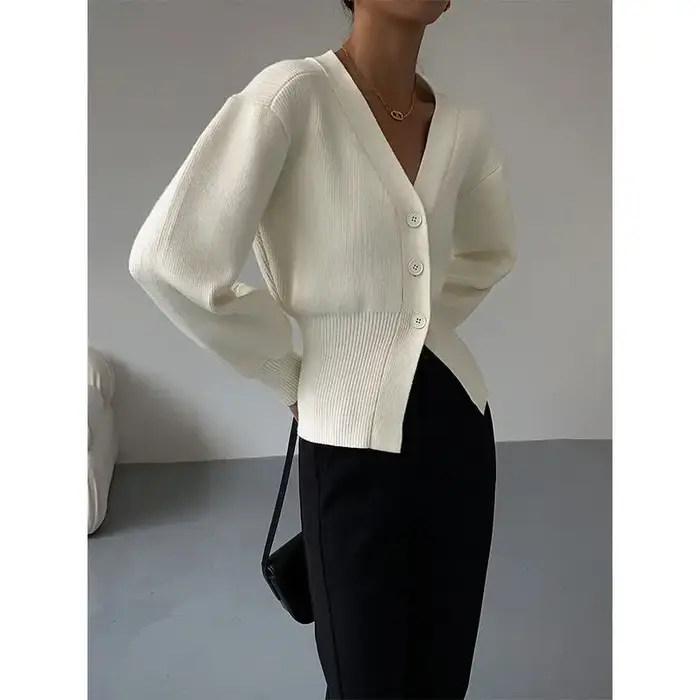 Cardigans à Manches Lanternes pour Femme