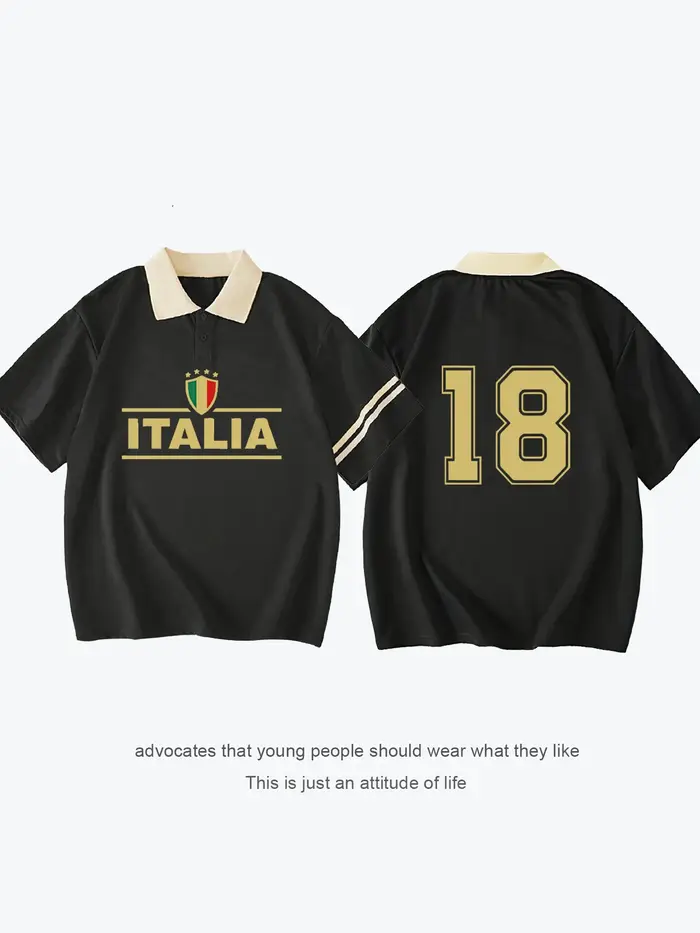 Italie No.18 Polo décontracté à la mode