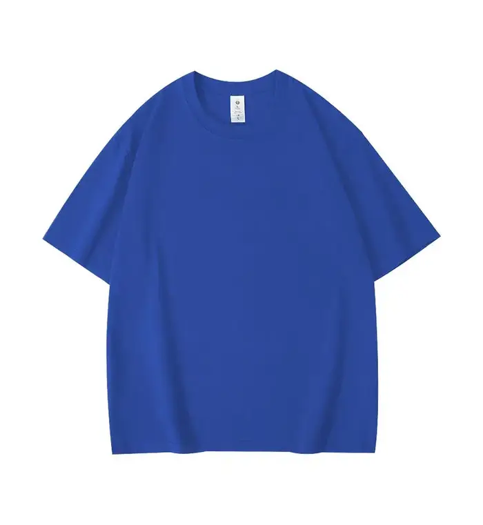 Hommes femmes vert T-shirt 280g coton à manches courtes haut coréen