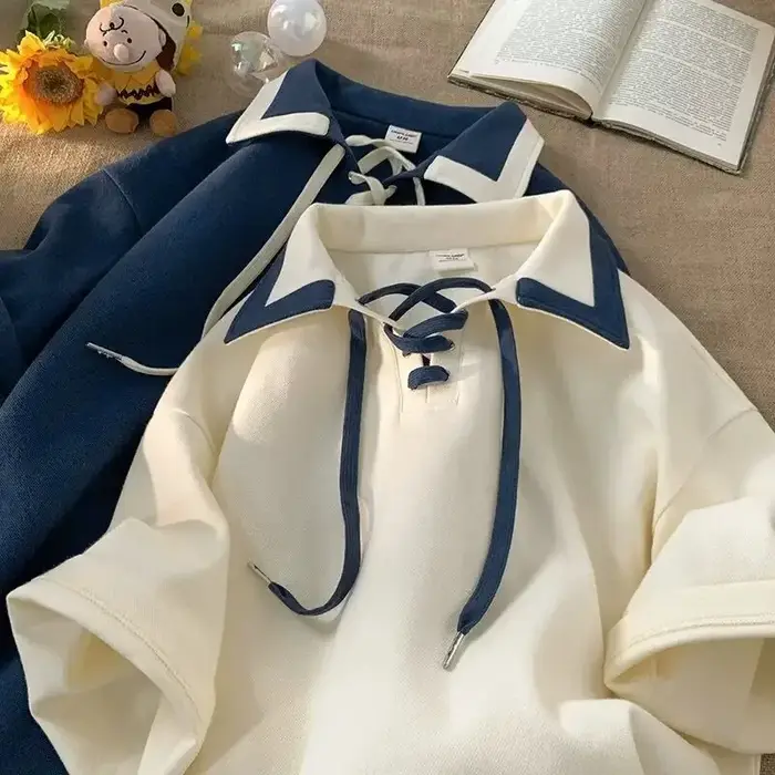 Offre Spéciale de la Saison : Nouveau Style Tendance Polo Harajuku pour Homme – Collection Été INS