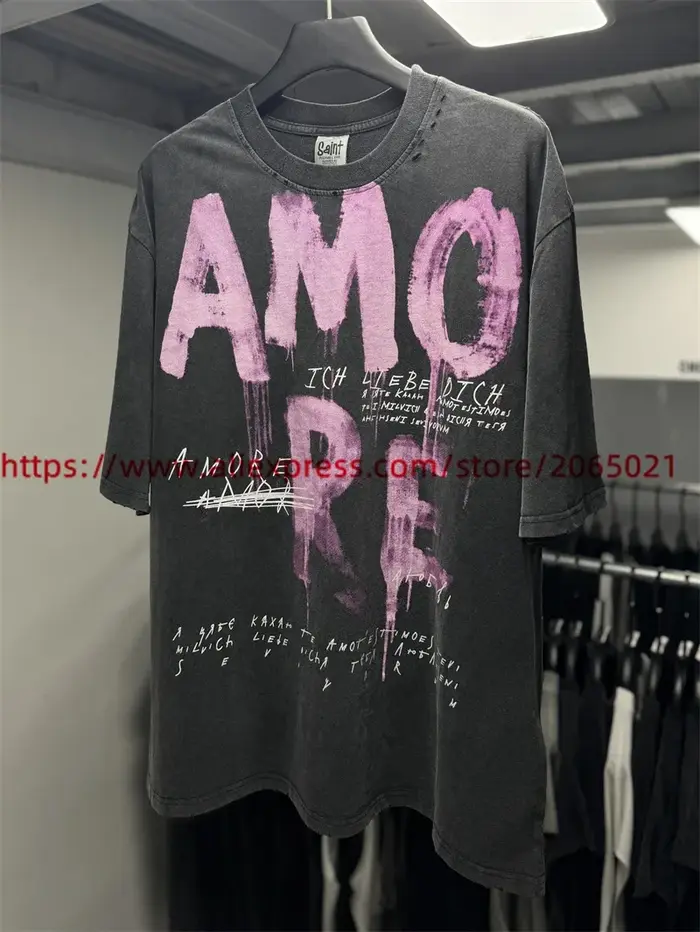 Lavé Saint Amore est amour T-Shirts hommes femmes meilleure qualité unisexe t-shirt