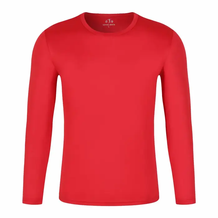 T-shirt à manches longues et col rond, séchage rapide, personnalisé, respirant, chemise de Culture, 