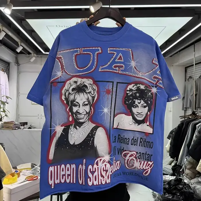 T-shirt Hole DUAA Blue Black Revived New Age pour hommes et femmes