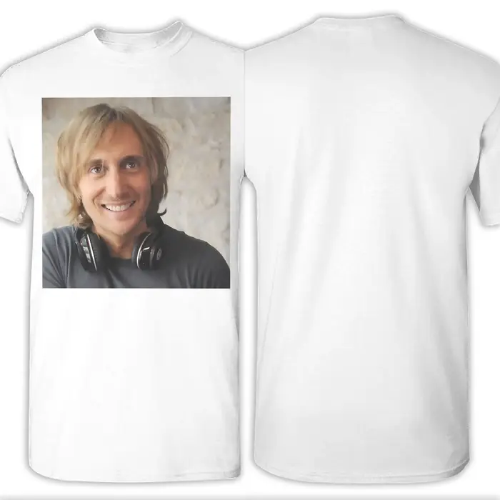 Davids Guettas Dj Mag Number Top Face T-Shirt d'été génial 100% coton Hip Hop pour homme