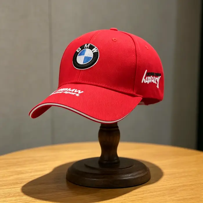 Casquette de baseball brodée avec emblème Motorsport