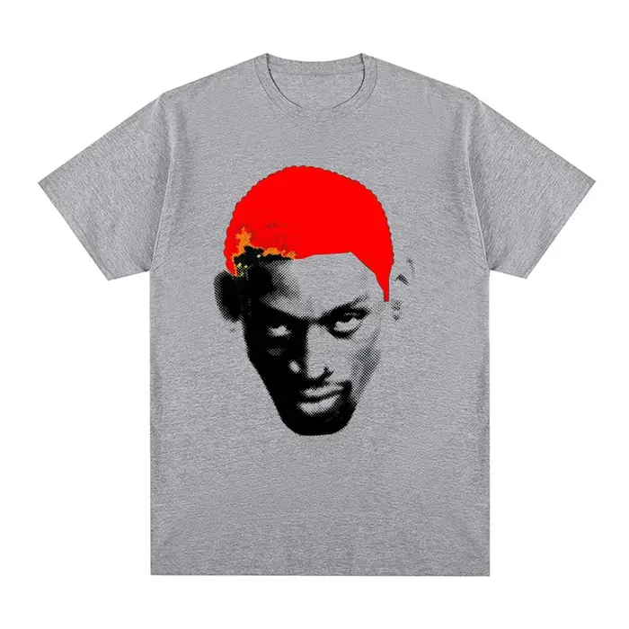 Dennis Rodman Hip Hop Streetwear 90 Rodzilla Vintage T-shirt coton hommes