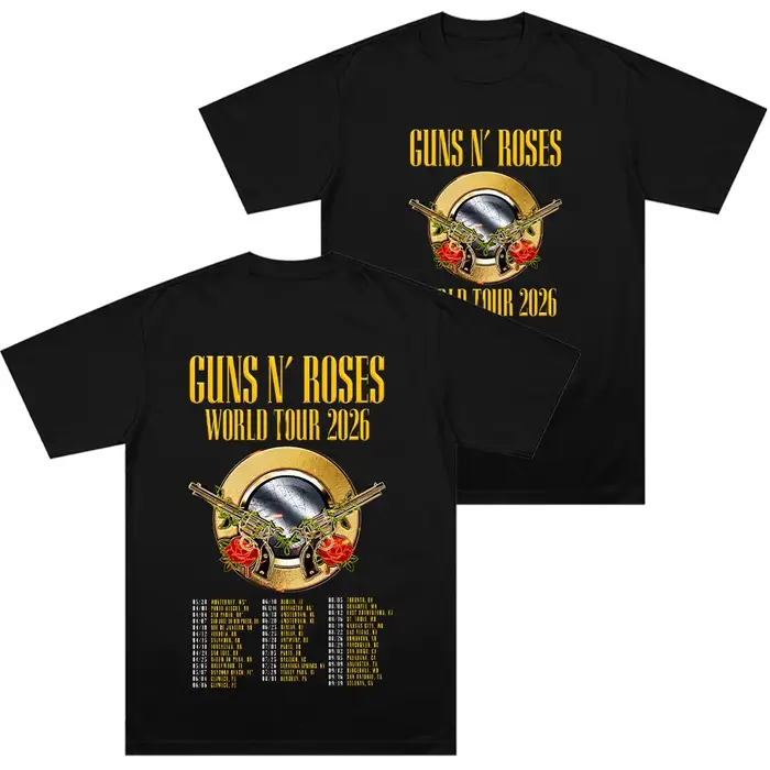 T-shirt vintage Guns N Roses GNR pour homme