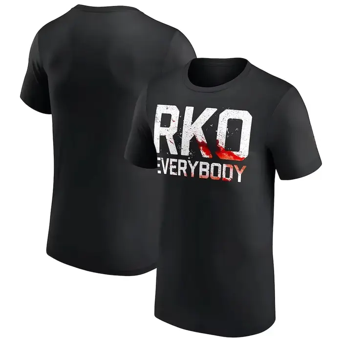 RKO T-shirt de lutte déchiré unisexe pour hommes et femmes