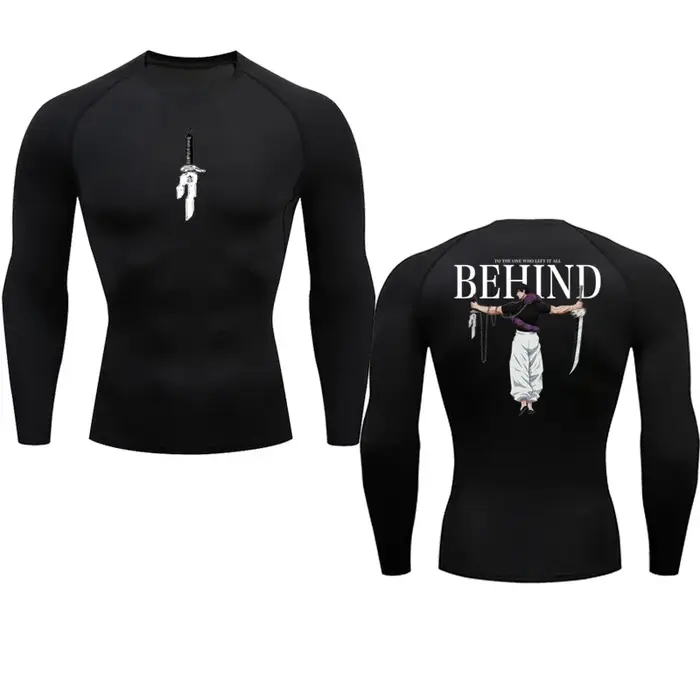 Chemise de Compression Anime pour Homme, Vêtement Imprimé, Respirant, Fitness, Serré, Sportif, Althl