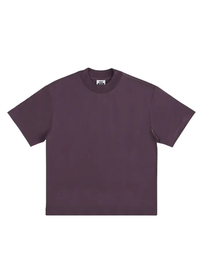 T-shirt violet clair haut de gamme à manches courtes