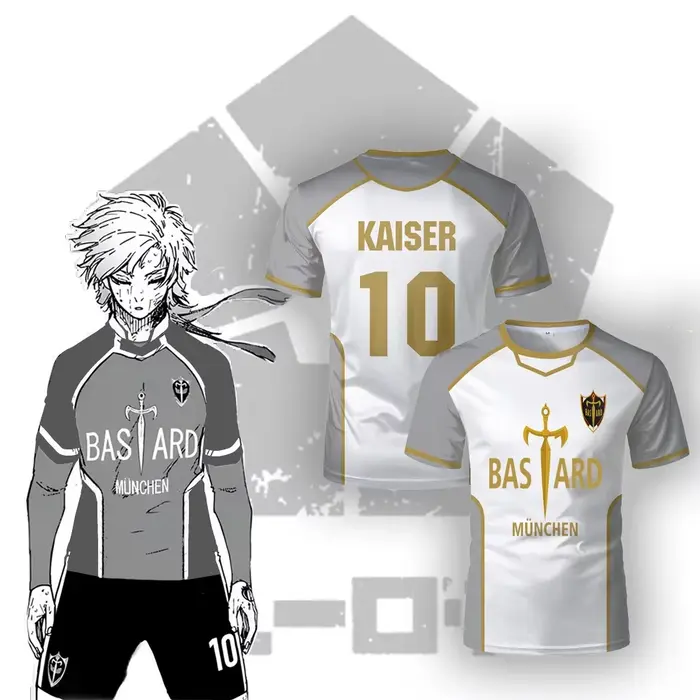 Nouveau maillot de football Blue Lock Anime Bastard München 2025 pour homme