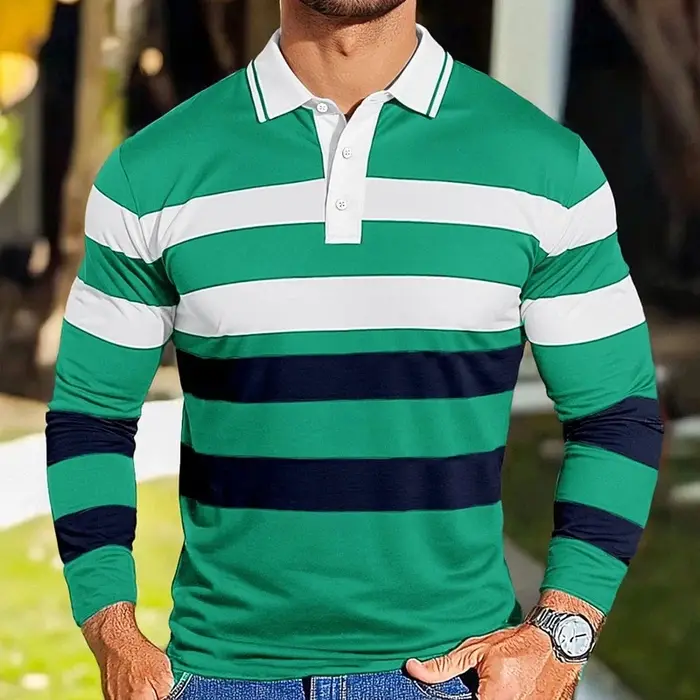 Polo de Golf à manches longues pour hommes
