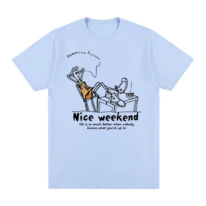 T-shirt vintage Call Me By Your Name pour hommes et femmes, col rond, pur coton, Nice Weekend, New v