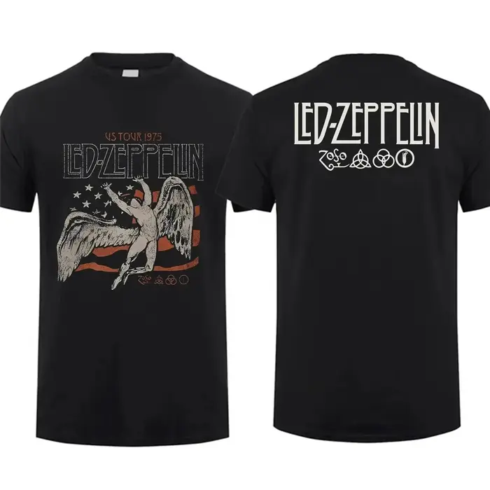Hip Pop Harajuku T-shirt Vintage groupe de Rock Led Tour mère Zeppelin