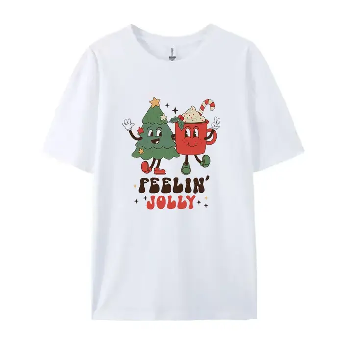 T-shirt graphique joyeux Noël pour femme