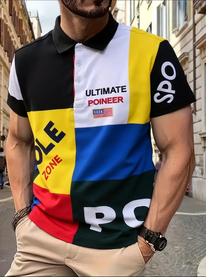 Polo pour homme USA Royal