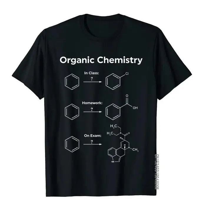 Humor chimie organique t-shirt cadeau femmes hommes-examen de devoirs Camisa haut T-Shirts