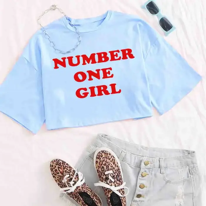 Rose-numéro une fille chemise femmes culture hauts