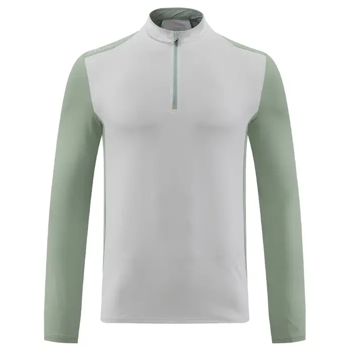 Manches longues salle de sport hommes Laple demi fermeture éclair mode formation Patchwork compresser t-shirt automne entraînement en plein air imprimer vestes de course