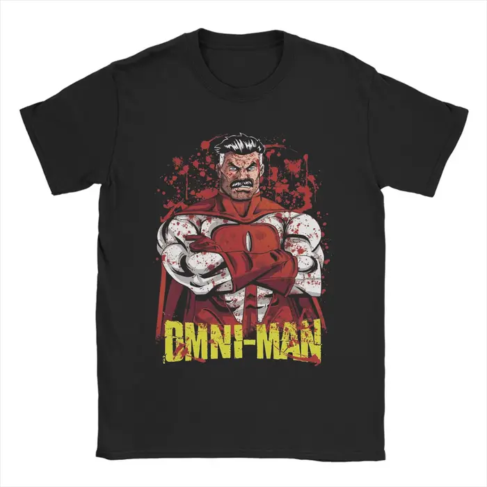T-Shirt surdimensionné d'été Invincible Hip Hop t-shirts Omni Ma 100% coton