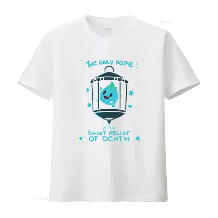 T-shirt Lumalee The Only Hope Is Sweet Relief Of Death Design Luna Star Print Unique vintage Washed homme Stretched