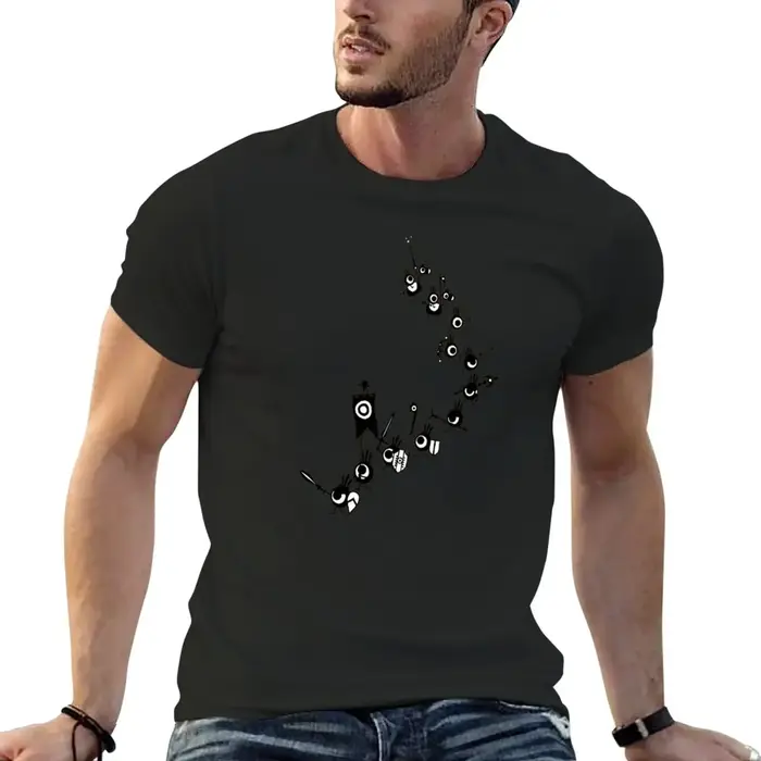 Patapon-T-shirt de l'armée en cascade pour hommes