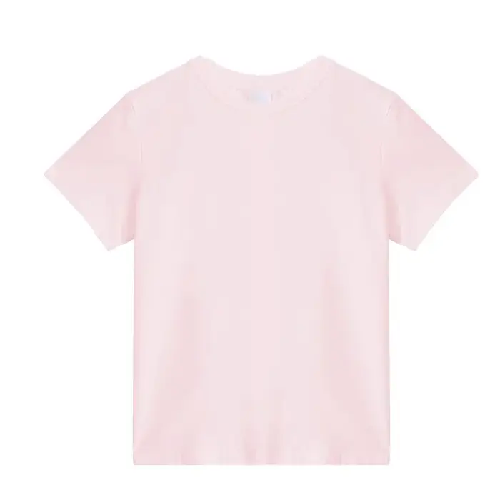 T-shirt à manches courtes pour femmes en été nouveau col rond bleu marine coupe ajustée mince à l'extérieur portant des hauts populaires à la mode