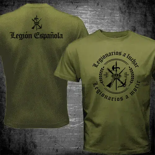 Espagne légion étrigh espagnole Espanola Tercio armée militaire T-Shirt été coton à manches courtes col rond hommes