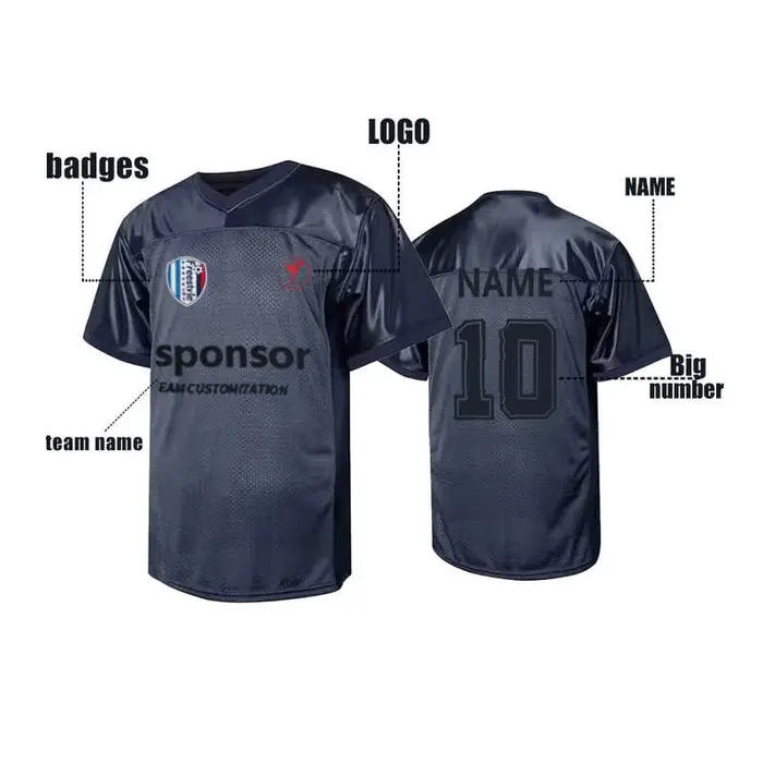 T-shirt d'entraînement de football personnalisé à séchage rapide