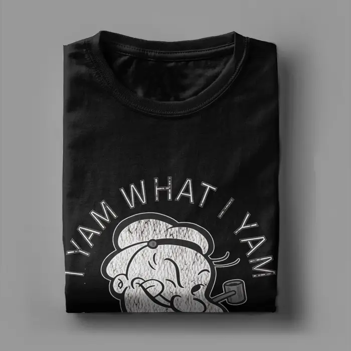 T-shirt Popeyed Sailor Man Quote What I Yam