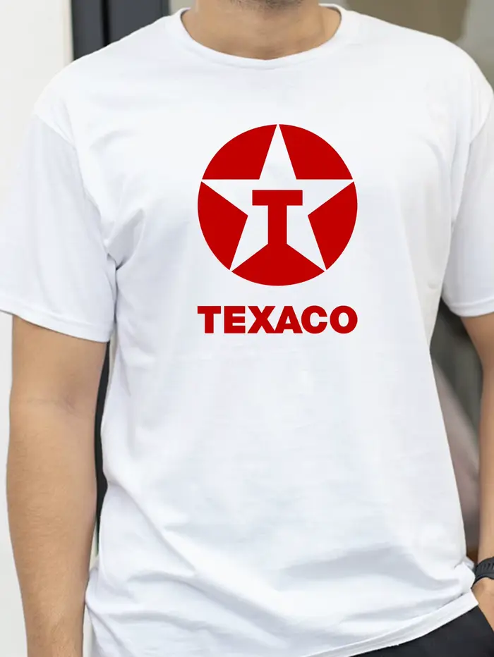 Texaco Oil – t-shirt rétro imprimé double face