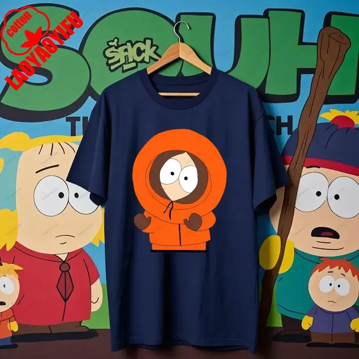 Amusant parc du sud dessin animé t-shirt unisexe femmes hommes