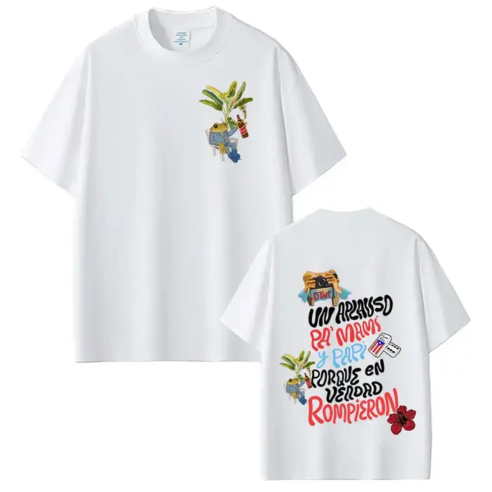 T-shirt Rapper Bad Bunny Debi Tirar Mas Fotos DTMF World Tour, vêtements pour hommes, mode Hip Hop,