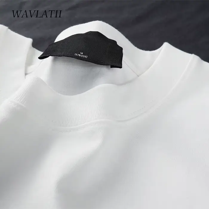 WAVLATII surdimensionné été t-shirts pour femmes hommes marron décontracté femme coréen Streetwear t