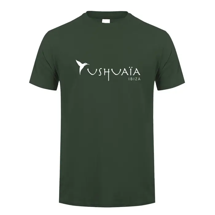 T-shirt Ushuaia Ibiza pour hommes été unisexe à manches courtes coton