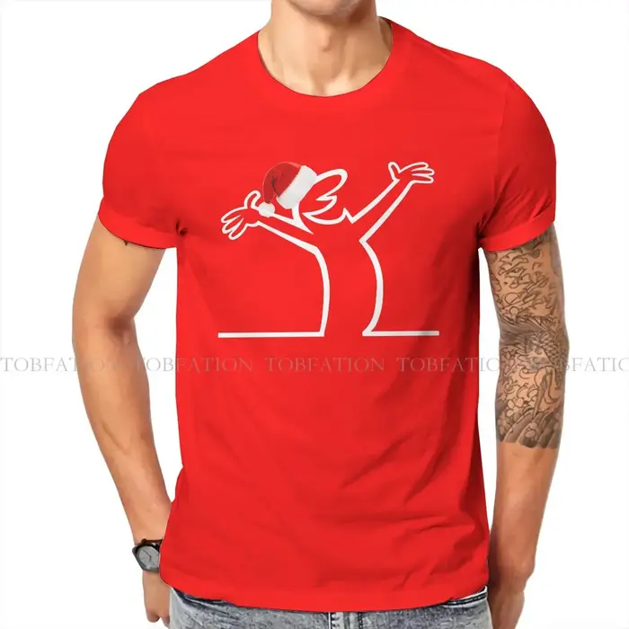 T-shirt de Noël La Linea The Line pour hommes, vêtements TV Osvaldo Cavandoli, impression confortabl