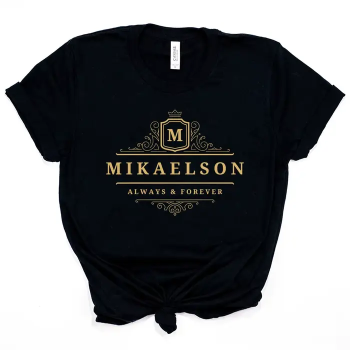 T-shirt journal des Vampire Mikaelson, Always and Forever, Original, Fans