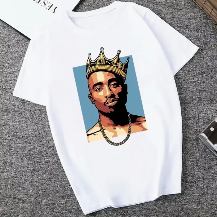 American Ripper Tupac 2pac T-shirt pour femme
