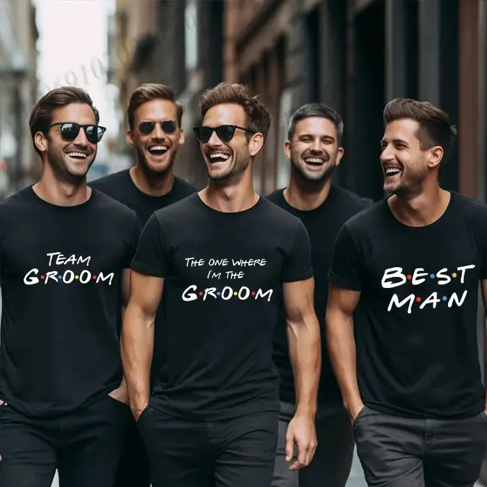 T-shirt Team Groom Squad Best Man