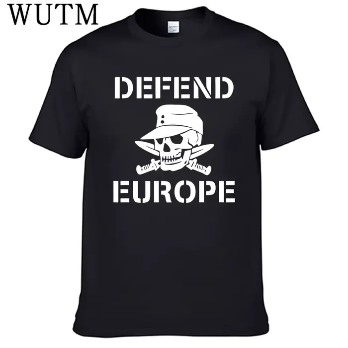 Difendre l'Europe t-shirt 100% coton hommes chemise