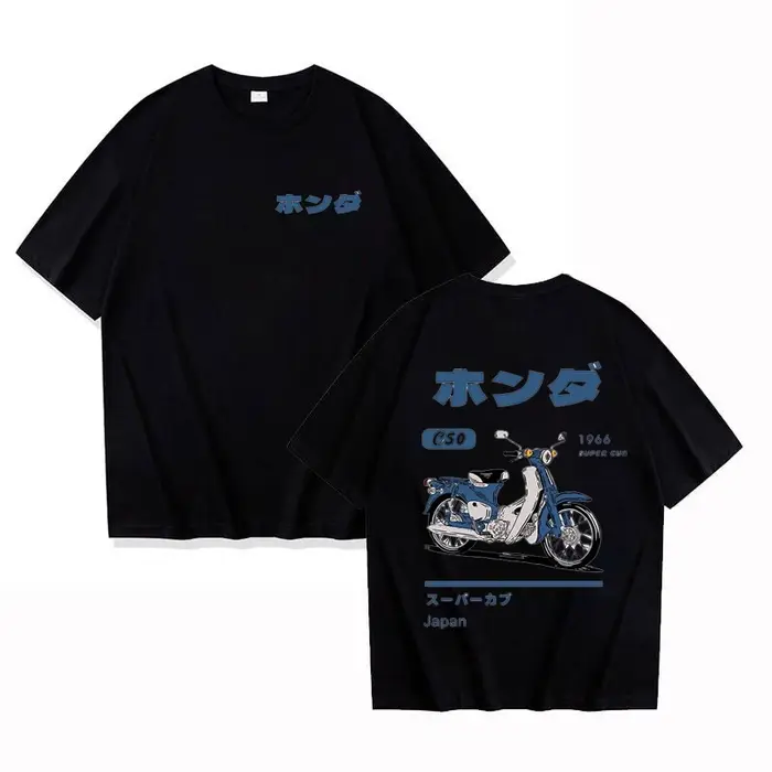 T-shirt tendance rétro d'été avec imprimé dessin animé voiture