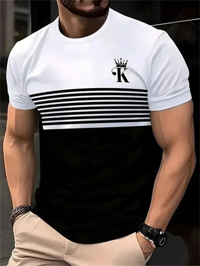 T-shirt pour homme à imprimé ancre nautique