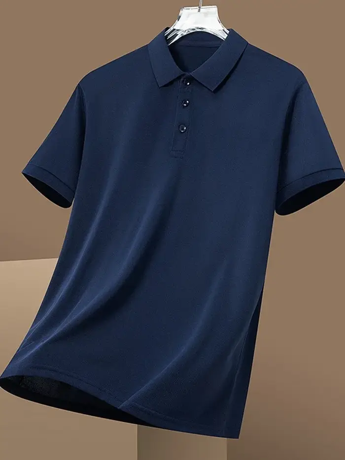Polo basique uni pour homme