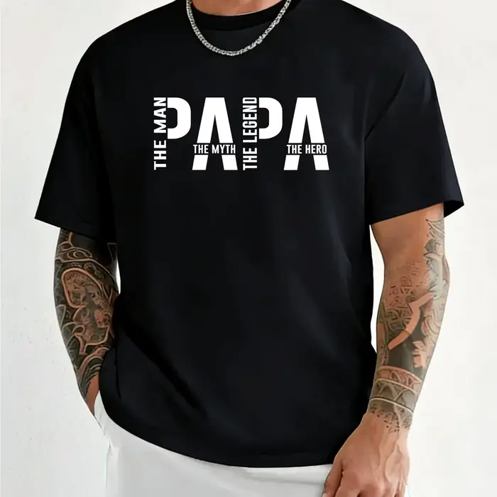 T-shirt drôle Papa le Homme le Mythe la Légende pour hommes