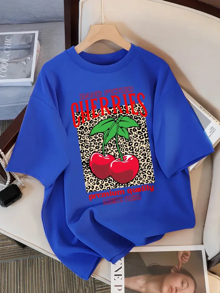 T-Shirt manches courtes col ras du cou pour femme