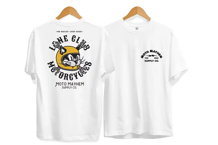 Nouveau solitaire moto Club vélo hommes et femmes coton T-Shirt mode grande taille haut décontracté à manches courtes