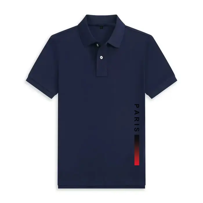 Nouveaux imprimés design Paris, polo décontracté pour homme, respirant et confortable, t-shirt à man